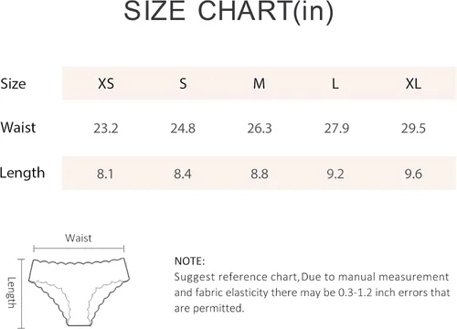 Vista 6 de DEANGELMON Bikinis sin costuras para mujer, ropa interior invisible que no se ve, hipster, elástico, paquete múltiple