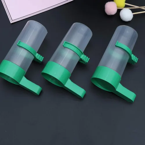 Vista 5 de Yardwe 5 unidades de comedero de pájaros con clip de agua potable automático con aspersor de agua potable para pájaros, para loros, cacatúas