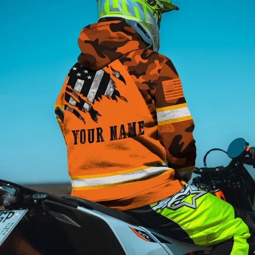 Vista 7 de Ropa de trabajo de seguridad con nombre personalizado de alta visibilidad para trabajadores, corredores, camioneros, patrióticos