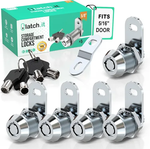 Vista 9 de LATCH.IT - Cerraduras para almacenamiento de RV (vehículos recreativos) de 1-1/8 pulgadas; paquete de 10 cerraduras para compartimentos