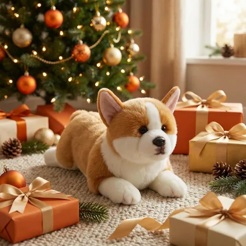 Vista 6 de CU-MATE Perro de peluche para niñas y niños (Louie Welsh Corgi)