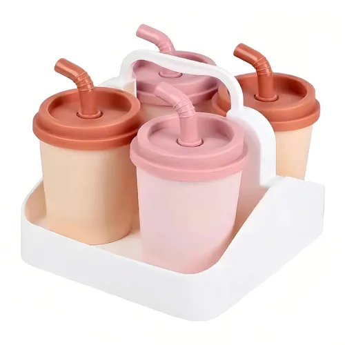 Vista 4 de Lindo juego de moldes para paletas familiares, moldes para helados, accesorios de cocina congelados, fácil liberación, saludable, de grado
