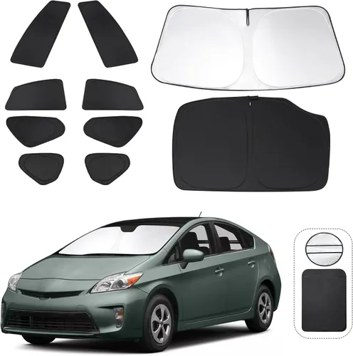 Vista 82 de TINGLU Persianas de ventana para Honda CR-V 2023-2026, accesorios para ventanas laterales de automóvil, parabrisas triangular, parasol para rayos UV