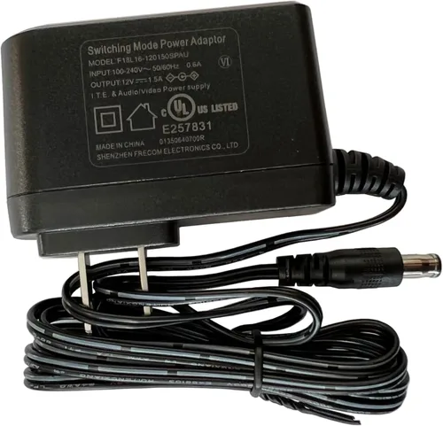 Vista 5 de Adaptador de CA/CC UL 12V 1.5A compatible con Casio WK-6500 WK-6600 WK-7500 WK-7600 Privia PX-7 PX-7WE PX-3BK PX-5S PX-55 PX-5SWE PX-130 PX-730