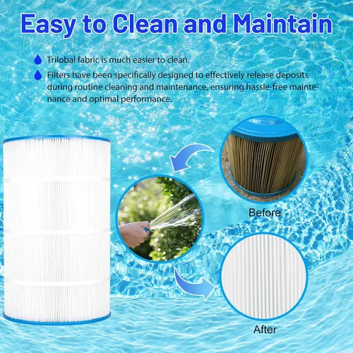 Vista 6 de PAP75 - Filtro de piscina para C-9407, Clear 75, Ultral-C2, R173214, 59054100, FC-0685, 590541, 10751, 75 pies cuadrados, 1 paquete
