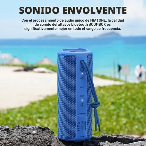 Vista 2 de MIATONE Altavoces Boombox al Aire Libre Portátiles Bluetooth Altavoces Inalámbricos Impermeables - Azul