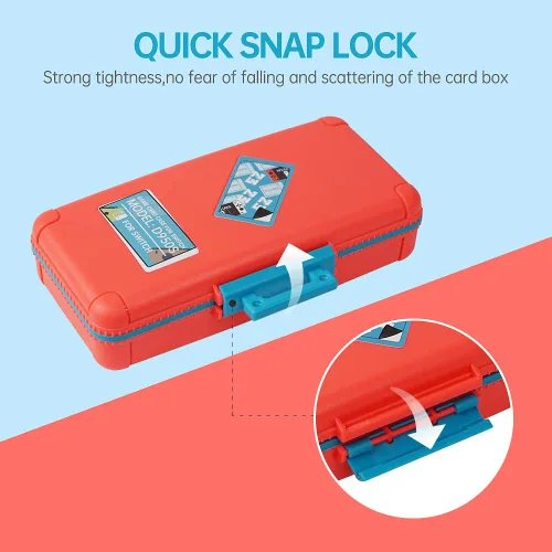 Vista 4 de LYNCA Funda para tarjetas de juego de gran capacidad compatible con Nintendo Swith Games, cartuchos de juego de interruptor de protección, soporte