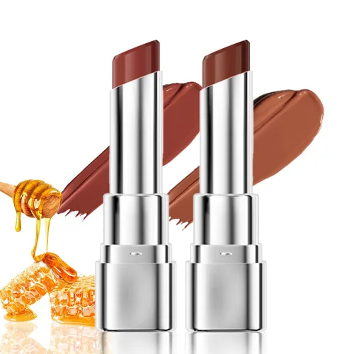 Vista 9 de Tinte labial marrón oscuro con tinte de miel, bálsamo labial, brillo labial, lápiz labial, tintes labiales hidratantes transparentes, color labial