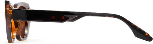 Vista 2 de Cyxus Gafas de sol polarizadas para mujer, ojo de gato, protección UV, marco de acetato irregular, ultraligero, moda para mujer