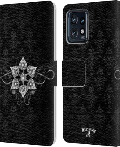 Vista 7 de Head Case Designs Officially Licensed Alchemy Gothic 13 Dagger Illustration Leather Book Wallet Case Cover Compatible with Motorola Moto Edge 40 Pro