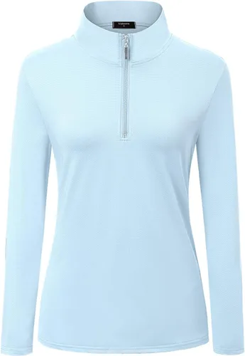 Vista 2 de Vidusou Polo de golf sin mangas para mujer, camisetas deportivas ligeras para tenis