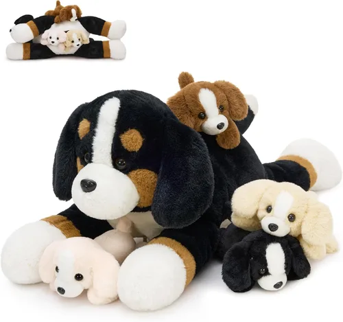 Vista 21 de Tezituor Paquete de 6 Pequeños Animales de Peluche a Granel Juguetes de Peluche, Mini Llaveros de Animales de Peluche Lindos de 6" para Niños, Mini