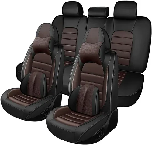 Vista 30 de Funda de cuero de 2 asientos para Mazda CX-3 CX-30 CX-5 CX-50 MX-30, antideslizante, impermeable, resistente al desgaste, funda universal