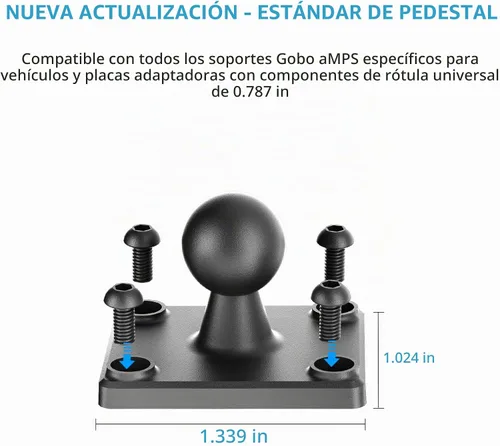 Vista 6 de OHLPRO Soporte para Tableta para Camión, Soporte de Coche con Base de Taladro Resistente para iPad, mini, Samsung Galaxy (7" - 11") para Tablero