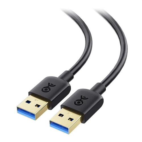 Vista 8 de Cable Matters Cable USB 3.0 corto de 5 Gbps - 3 pies, macho a macho USBA a USBA, cable USB, negro