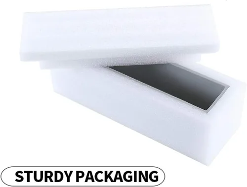 Vista 7 de Maceta rectangular de cemento gris de 15 pulgadas para suculentas, caja de alféizar de ventana
