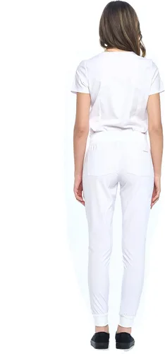 Vista 5 de Dagacci Medical Uniform Conjunto de ropa quirúrgica unisex de 4 vías para mujer y hombre