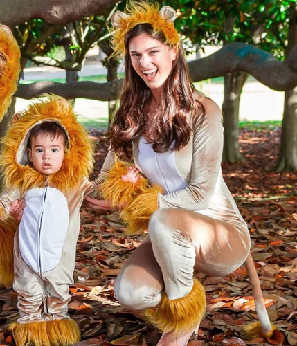 Vista 3 de Tipsy Elves Body de león para mujer - Disfraz de león de Halloween