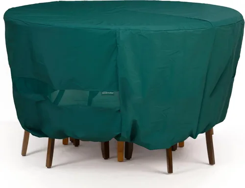 Vista 10 de Covermates Juego de funda clásica redonda para mesa de comedor y silla de patio, protección para muebles de exterior para todo tipo de clima, vinilo