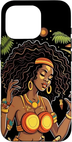Vista 20 de Funda para iPhone 16 Rasta Reggae Music Cannabis Weed Leaf 420 Rastafarian Women