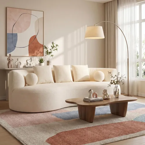 Vista 35 de Silla giratoria naranja con forma de barril, moderno círculo redondo individual con almohada para sala de estar, dormitorio, espacio pequeño, tela