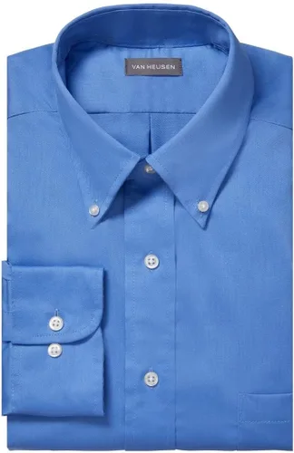 Vista 3 de Van Heusen Camisa de vestir de sarga de ajuste regular para hombre con cuello abotonado