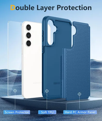 Vista 648 de FNTCASE Funda para iPhone 17 Pro: Fundas delgadas translúcidas de color azul claro compatibles con MagSafe, protección completa de la cámara