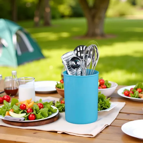 Vista 4 de Calypso Basics – Recipiente para utensilios de cocina Turquesa