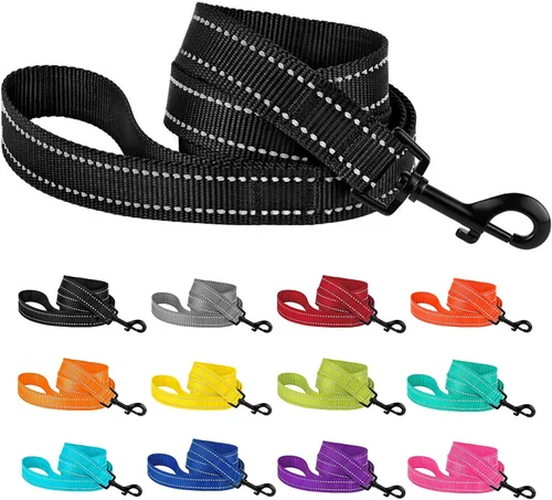 Vista 9 de CollarDirect Correa impermeable para perro, pequeña, mediana grande, duradera, para caminar, entrenamiento, correr, rosa, negro, azul, naranja