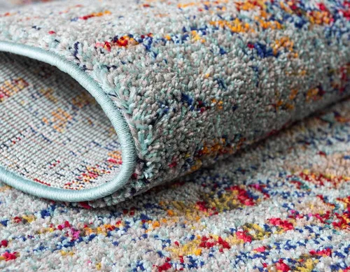 Vista 6 de Unique Loom Vita Collection - Alfombra de área, 2' x 6' 7, azul claro