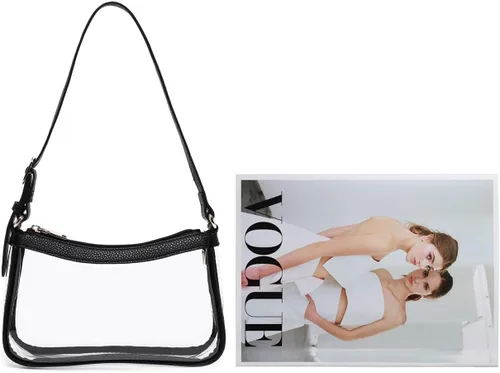 Vista 2 de Bolso transparente de moda para concierto y estadio de trabajo aprobado PVC bolsas transparentes