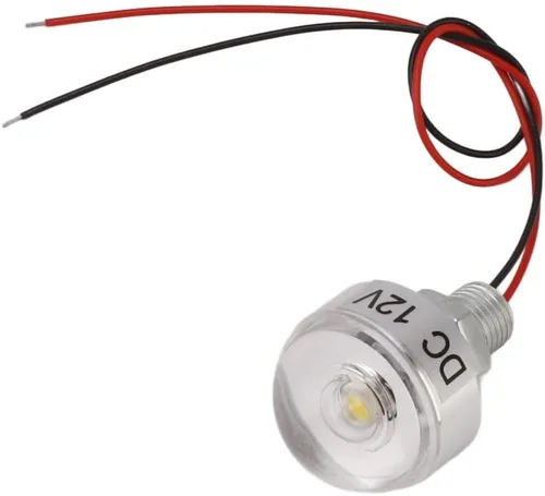 Vista 3 de Paquete de 5 mini luces LED de 12 V y 1 W, aluminio, plata