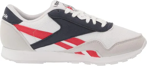 Vista 6 de Reebok Tenis clásicos de nailon para hombre NegroAzul MarinoBlanco