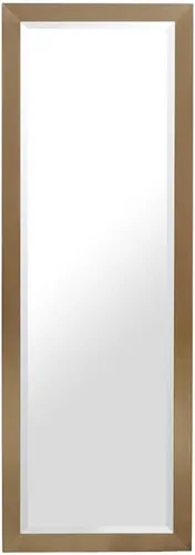 Vista 9 de Meridian Furniture 455-M Hepburn Collection Modern Espejo contemporáneo, oro cepillado, 25 pulgadas de ancho x 1 pulgada de profundidad x 72