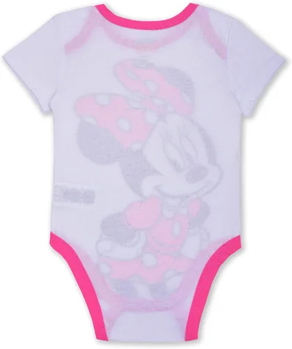 Vista 5 de Disney Paquete de 4 unidades de Minnie Mouse de manga corta para bebé paquete de enredadera para niñas