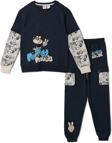 Vista 8 de Disney Conjunto de sudadera y pantalones de Mickey Mouse para bebés y niños pequeños (12 meses - 7-8)