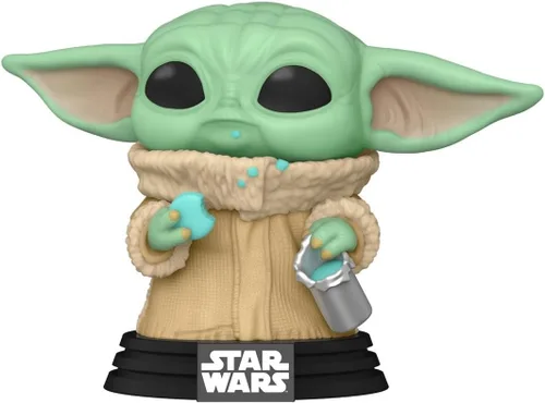 Vista 4 de Funko Pop! & Tee: The Mandalorian - Grogu con galletas - L