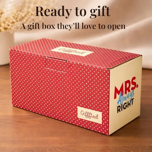 Vista 4 de Triple Gifffted Mr Right Mrs Always Right - Tazas de café, ideas de regalos para parejas, aniversario de boda, compromiso, Navidad, para él