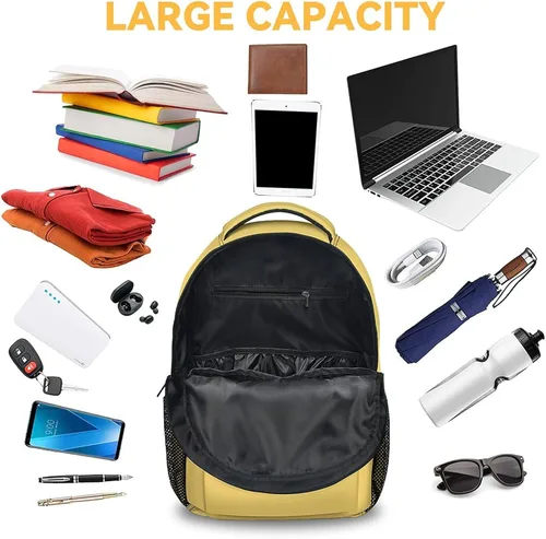 Vista 5 de Chihuahua - Mochila para niñas, mochilas amarillas de 16 pulgadas para la escuela, bonita bolsa ligera para niños, 1-1chihuahua, Classic