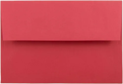 Vista 7 de JAM PAPER Sobres de invitación de colores A1 de 4 barras - 3 5/8 x 5 1/8 - Rojo reciclado - 100