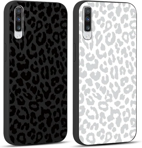 Vista 96 de Pack de 2 fundas con estampado de guepardo para Samsung Galaxy A03s 4G de 6.5", fundas de diseño de patrón de leopardo de lujo, de silicona suave