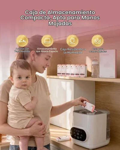Vista 5 de Nuliie 200 tabletas detergentes para Momcozy Baby Brezza, lavadora GROWNSY