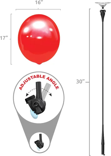 Vista 3 de BalloonBobber - Kit de ventana ajustable de globo cosido reutilizable resistente a la intemperie - Globos de plástico para exteriores sin helio