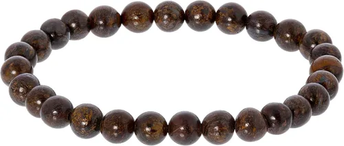 Vista 574 de Gem Avenue Handmade Round Bead Stretch Bracelet Unisex Natural Stone Beaded Jewelry for Men & Women, Elastic Wristband for Daily Wear