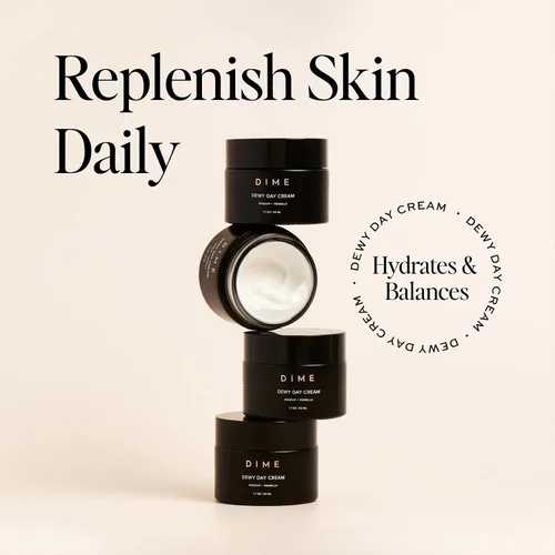 Vista 7 de DIME Beauty Dewy Day Cream - Crema hidratante facial antienvejecimiento con aceite de rosa mosqueta, ceramidas y hongos de nieve para pieles secas