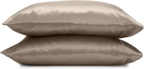 Vista 8 de Martex Elegance - Juego de 2 fundas de almohada estándar, color plateado Plata