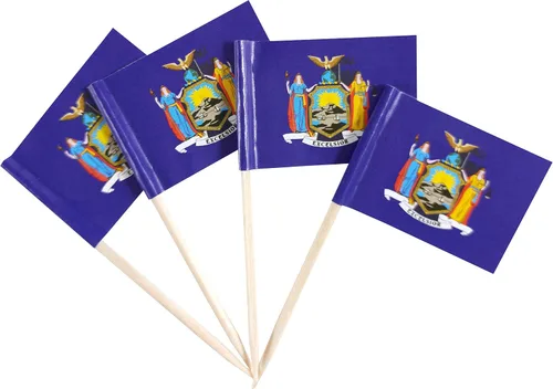 Vista 6 de JBCD Bandera de palillo de dientes de Arkansas Mini Banderas pequeñas para cupcakes de Arkansas, 100 piezas