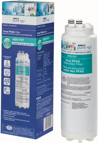 Vista 2 de Watts Premier H2O-F47 Cambio Rápido Total PFAS Reducción Bajo Mostrador Filtro de Agua Reemplazo del Cartucho de Filtro de Agua, Reduce Forever