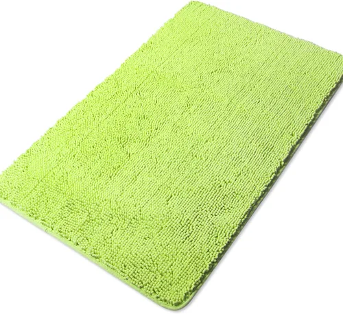 Vista 252 de Yeaban Alfombra de pasillo de baño de 24 x 72 pulgadas, antideslizante, alfombra de baño larga de felpilla gruesa, absorbente y lavable, alfombra
