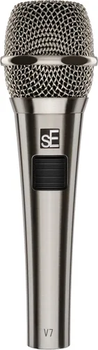 Vista 23 de SE ELECTRONICS V7 Micrófono dinámico para canto, voz y grabación de estudio, micrófono profesional de mano XLR con bobina de voz de aluminio